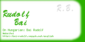 rudolf bai business card